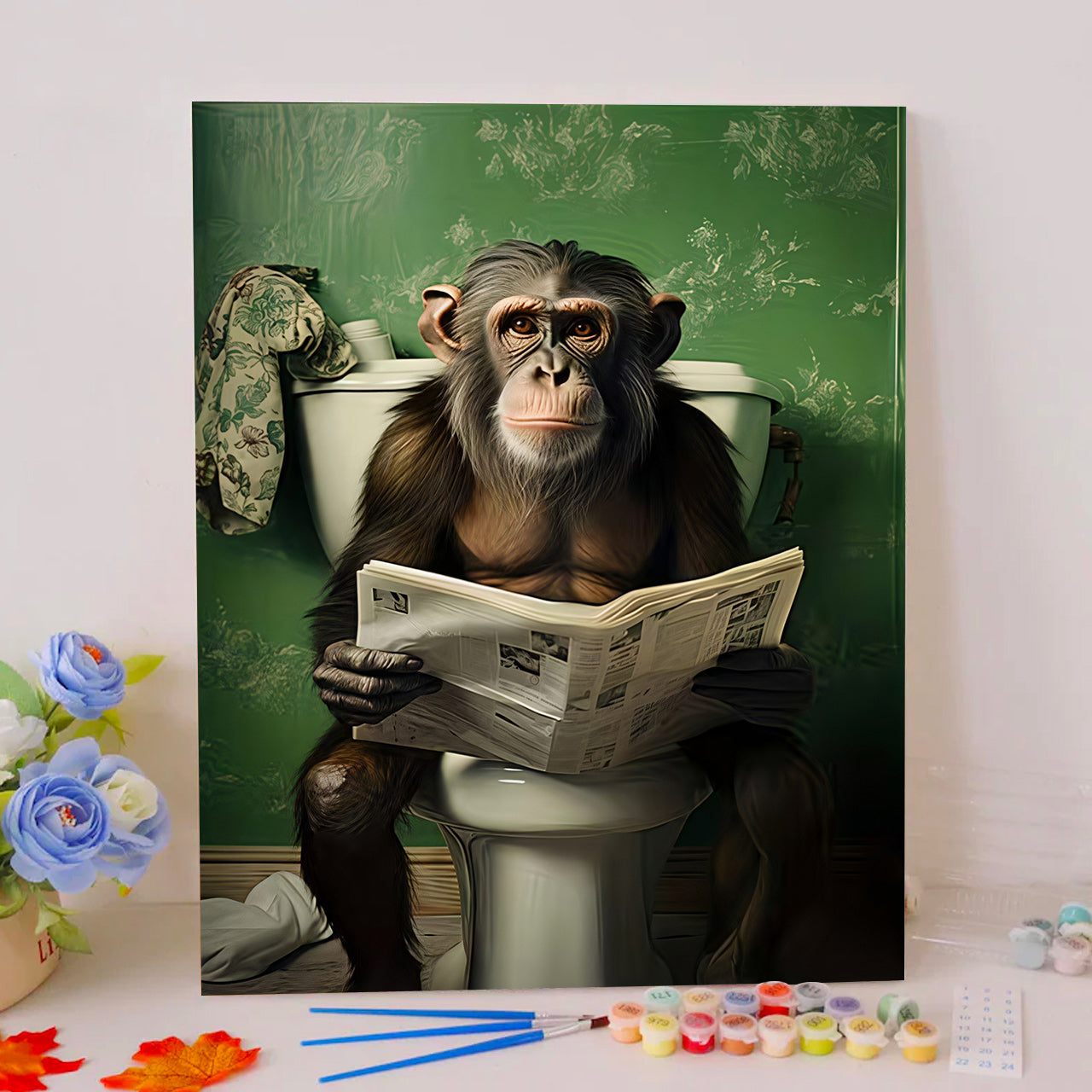 Newspaper Chimpanzee