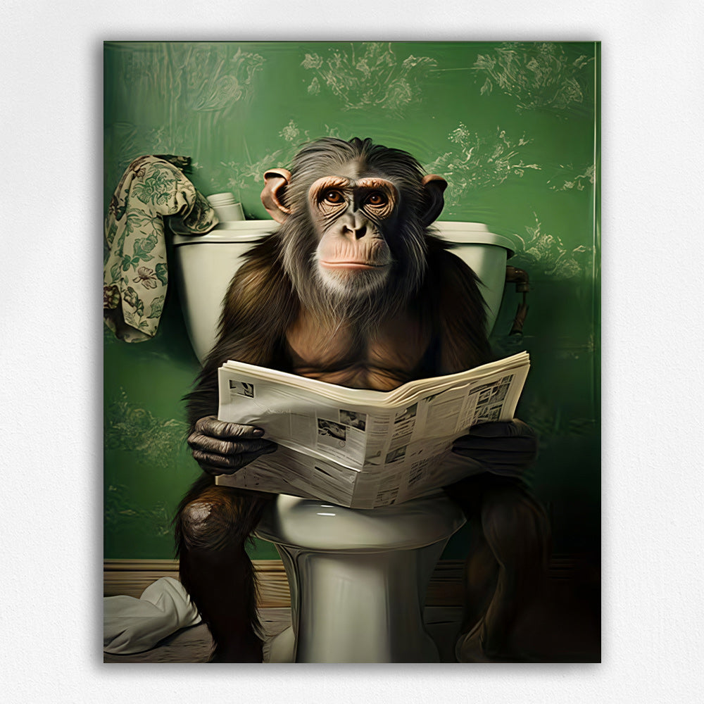 Newspaper Chimpanzee