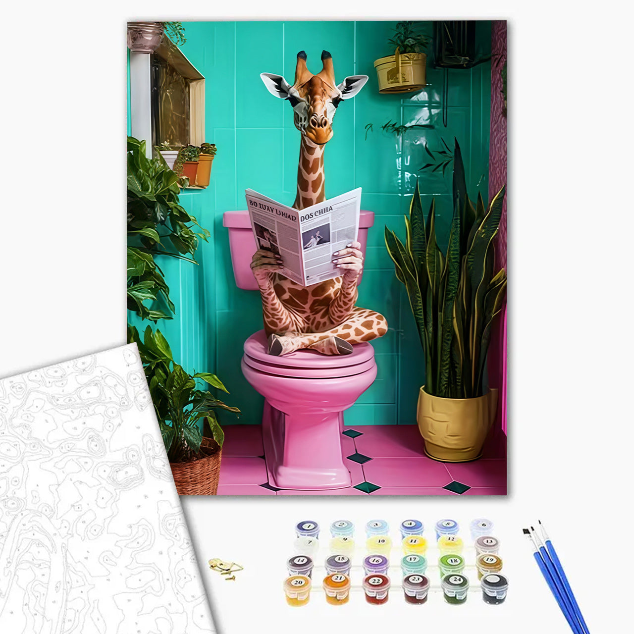 Reader On Pink Porcelain