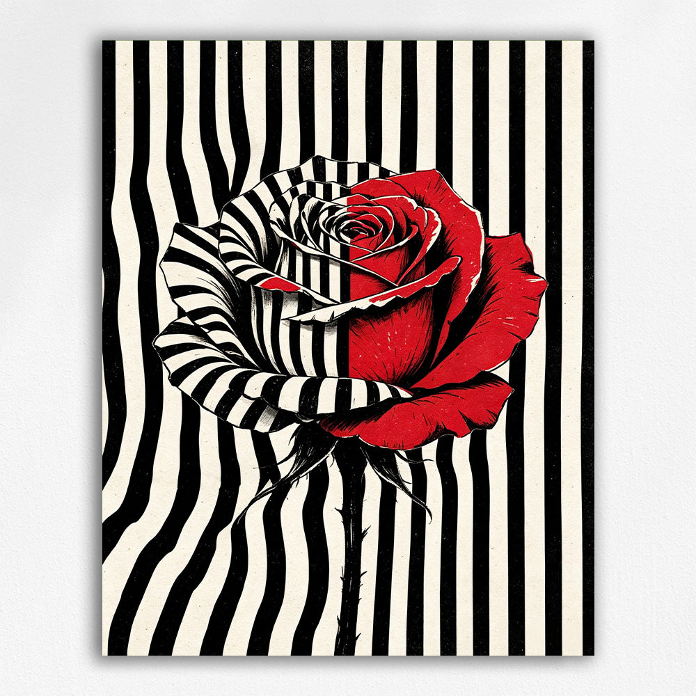 Half-Stripe Rose