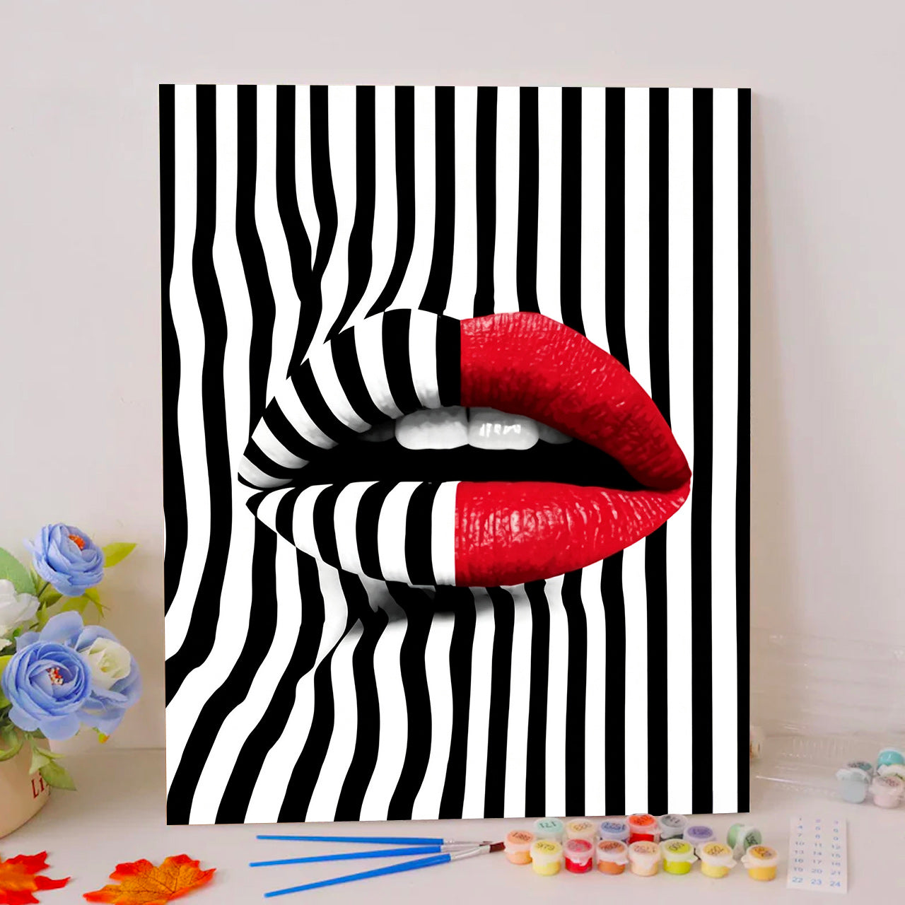Striped Scarlet Lips