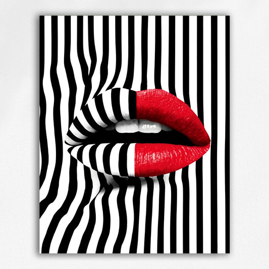 Striped Scarlet Lips
