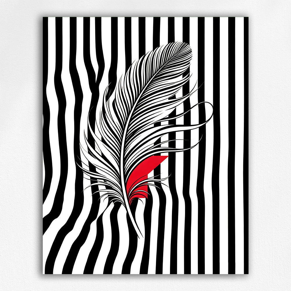 Scarlet Striped Feather