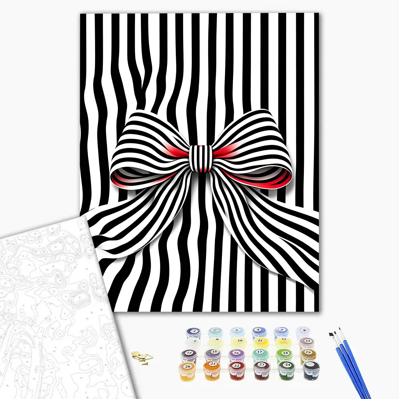 Striped Bow