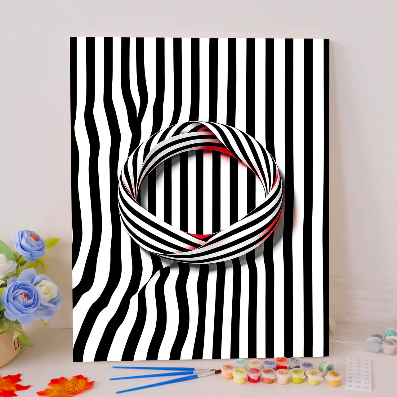 Striped Crimson Loop