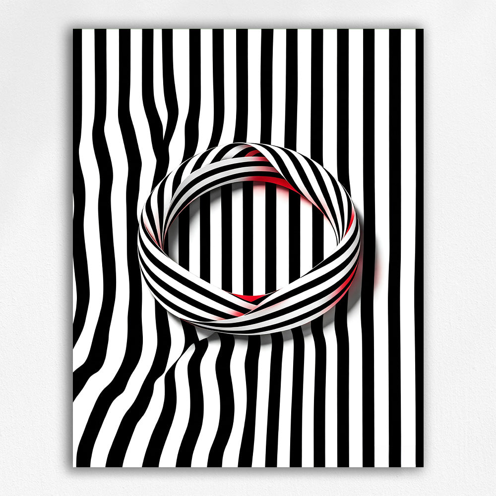 Striped Crimson Loop