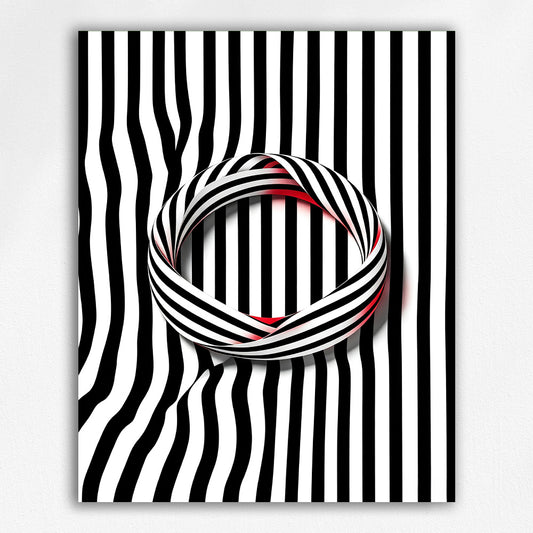 Striped Crimson Loop