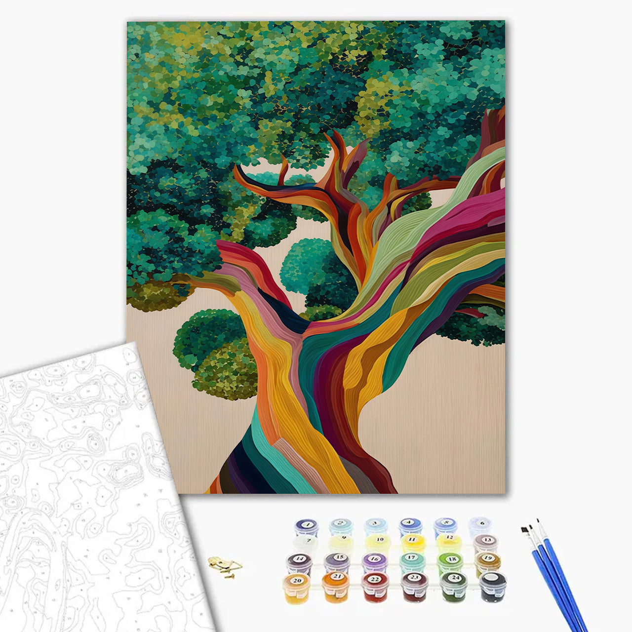 Rainbow Twisted Tree