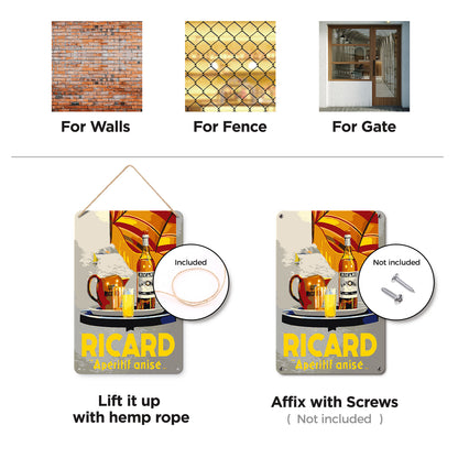 Ricard - Metal Tin Sign Paint