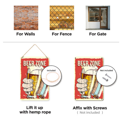 Drink Time - Metal Tin Sign Paint