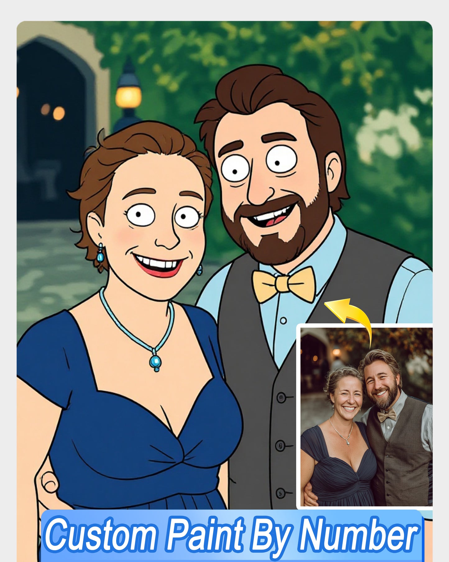 AI Rick and Morty Style Art From Your Photo - Custom Paint by Numbers