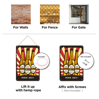 Premium Beer - Metal Tin Sign Paint