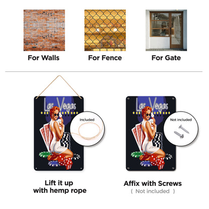 Miss Charm - Metal Tin Sign Paint