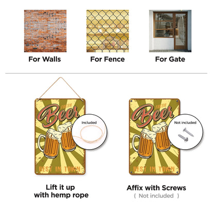 Best Beer - Metal Tin Sign Paint