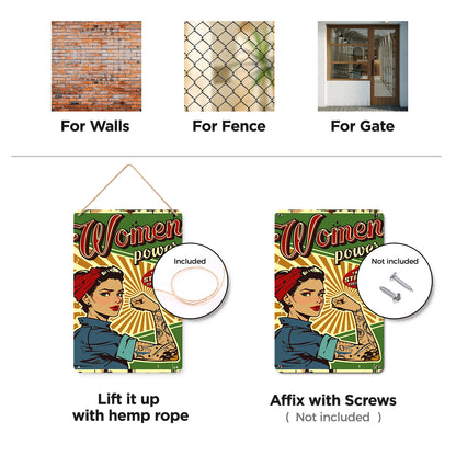 Stronger - Metal Tin Sign Paint