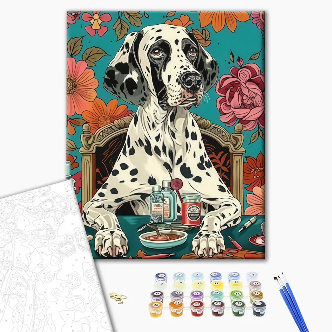 Dalmatian’s Floral Art Station