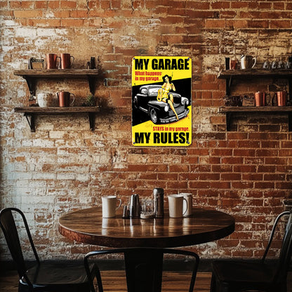 My Garage - Metal Tin Sign Paint