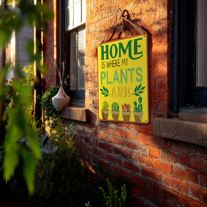 Home Plant - Metal Tin Sign Paint