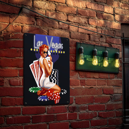 Miss Charm - Metal Tin Sign Paint