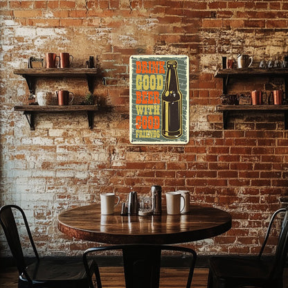 Good Beer - Metal Tin Sign Paint
