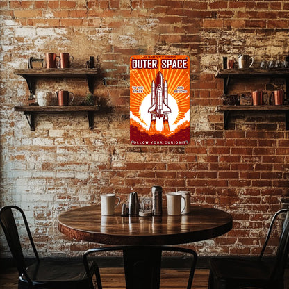 Outer Space - Metal Tin Sign Paint