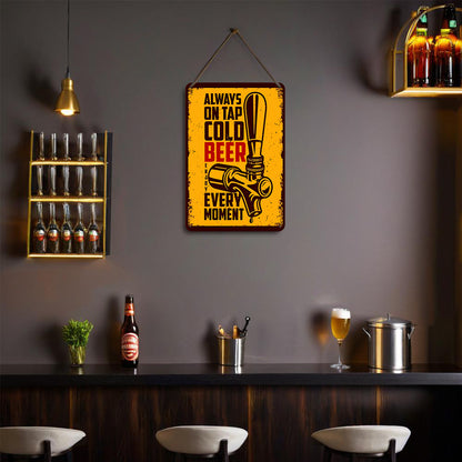 Cold Beer - Metal Tin Sign Paint