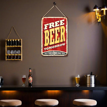 Free Beer - Metal Tin Sign Paint