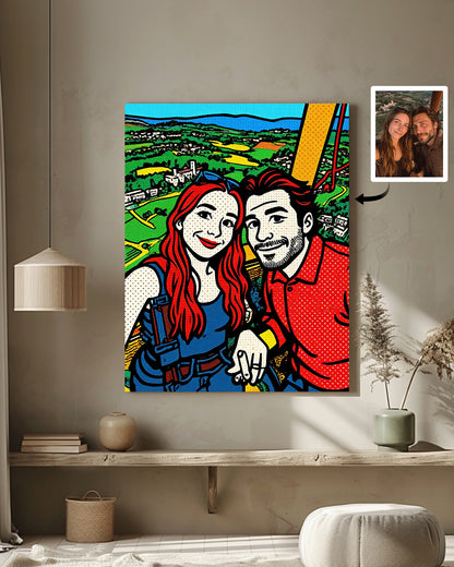 AI Snoopy Comics Style Art From Your Photo - Custom Paint by Numbers