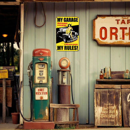 My Garage - Metal Tin Sign Paint