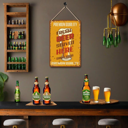 Restaurant Beer - Metal Tin Sign Paint