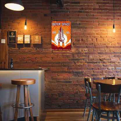 Outer Space - Metal Tin Sign Paint