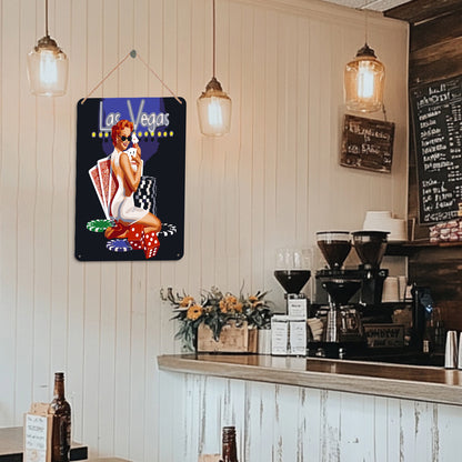 Miss Charm - Metal Tin Sign Paint