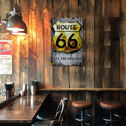 Route66 - Metal Tin Sign Paint