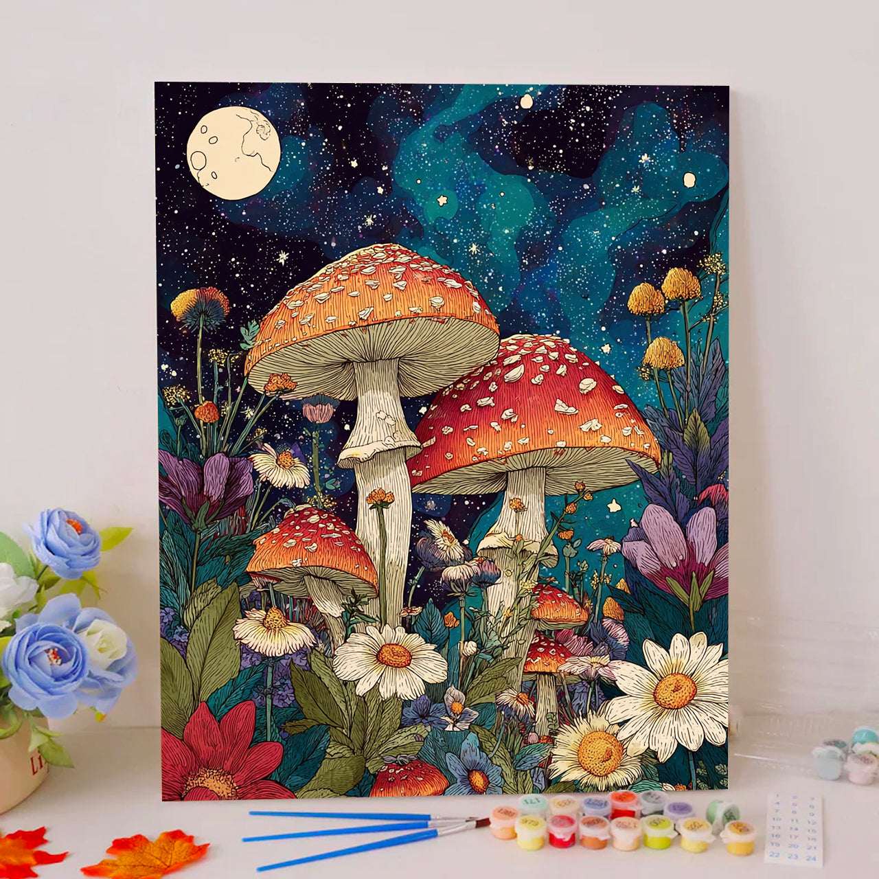 Galactic Mushroom Garden - Paint by Numbers Kits