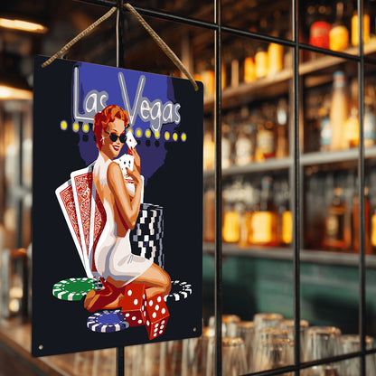 Miss Charm - Metal Tin Sign Paint