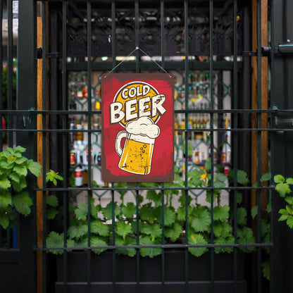 Cool Beer - Metal Tin Sign Paint