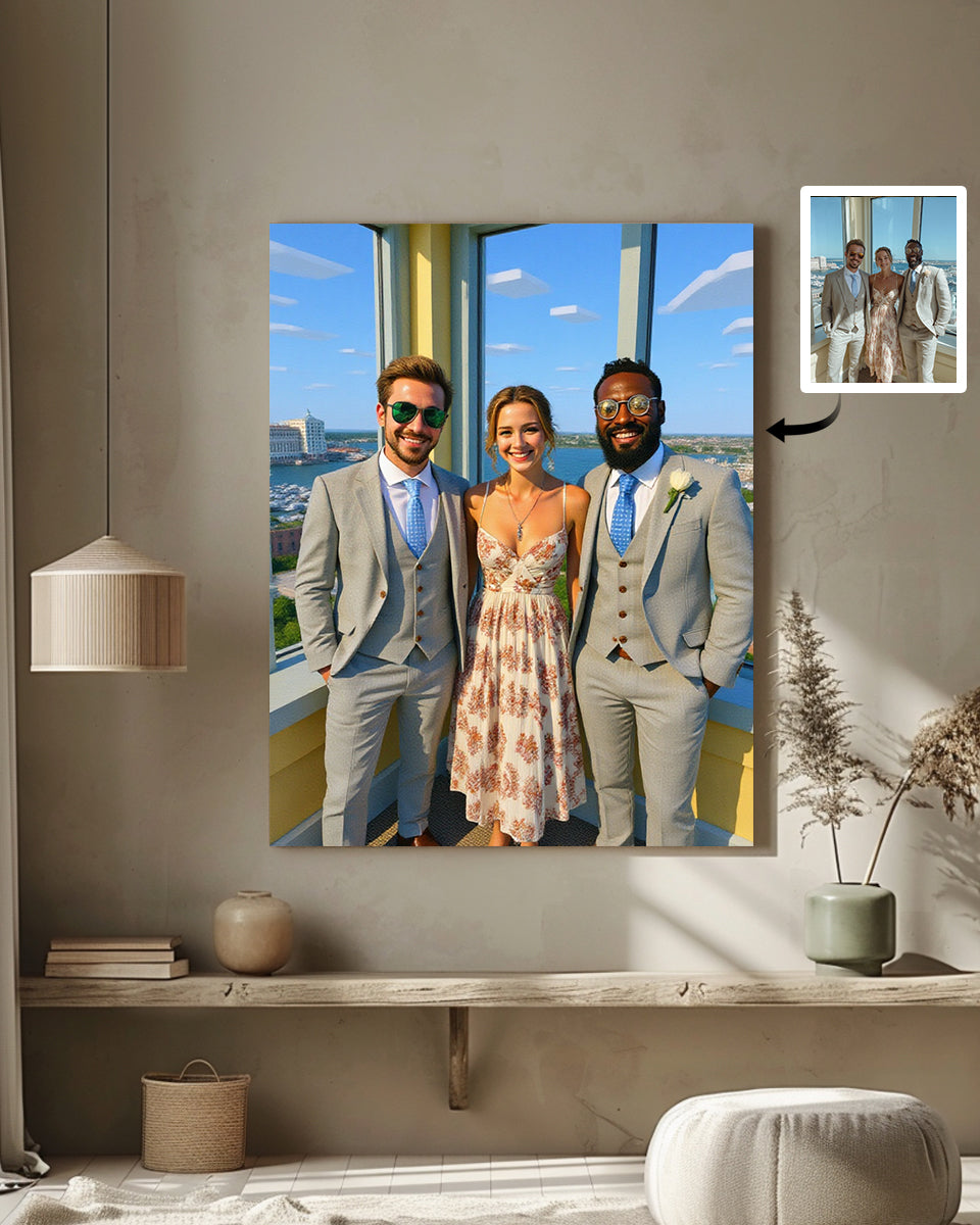 AI Minecraft Style Art From Your Photo - Custom Paint by Numbers