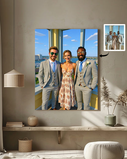 AI Minecraft Style Art From Your Photo - Custom Paint by Numbers