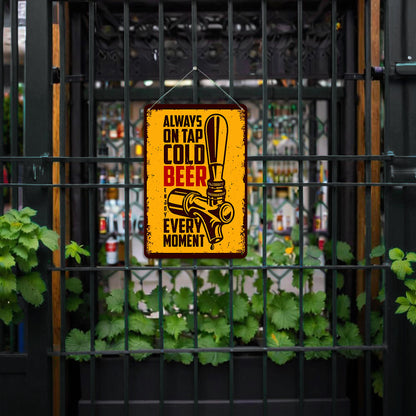 Cold Beer - Metal Tin Sign Paint