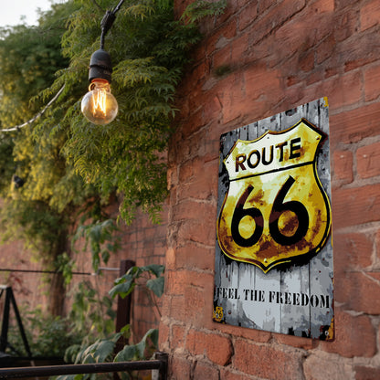 Route66 - Metal Tin Sign Paint