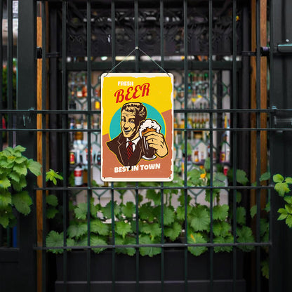 Fresh Beer - Metal Tin Sign Paint