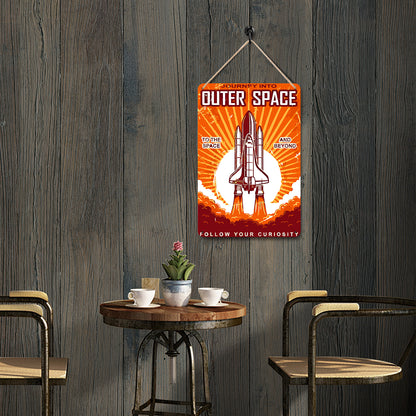 Outer Space - Metal Tin Sign Paint