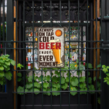 Enjoy a Cold Beer - Metal Tin Sign Paint