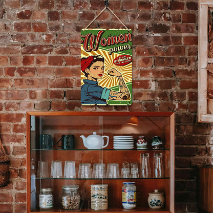 Stronger - Metal Tin Sign Paint