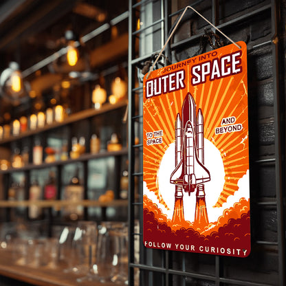 Outer Space - Metal Tin Sign Paint