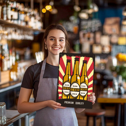 Premium Beer - Metal Tin Sign Paint