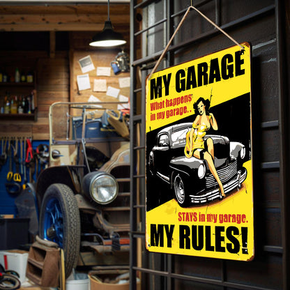My Garage - Metal Tin Sign Paint