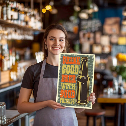 Good Beer - Metal Tin Sign Paint