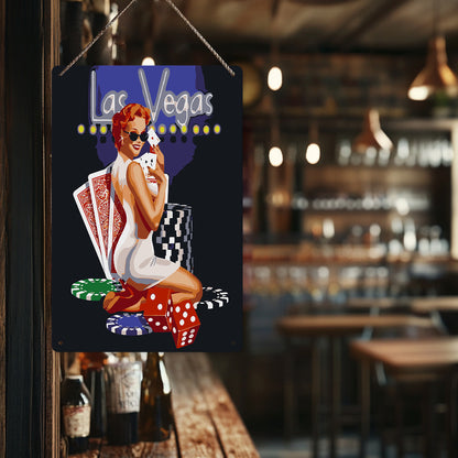 Miss Charm - Metal Tin Sign Paint