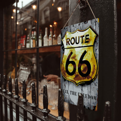 Route66 - Metal Tin Sign Paint